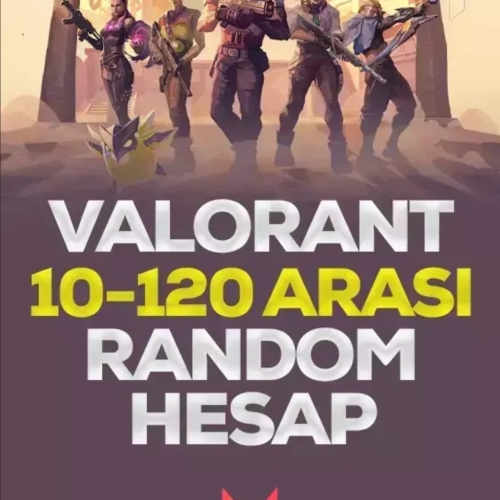  Valorant 10-120 Skinli random TR Hesap