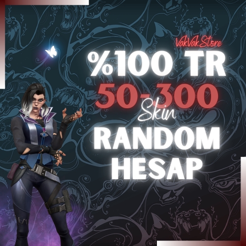  TR  50-300 SKIN RANDOM HESAP VALORANT