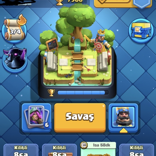  Clash royale 21.arena ful açık deste