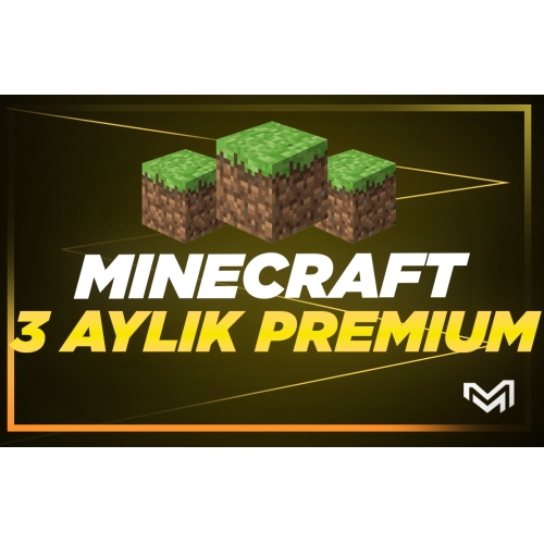  Minecraft 3 Aylık Premium + Garanti