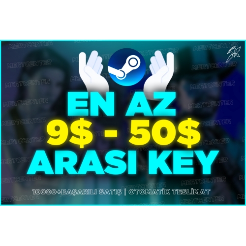  Steam 9$ - 50$ 290-1600TL Random Key