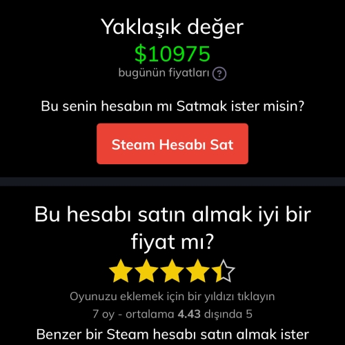  35 Level Steam Hesabı