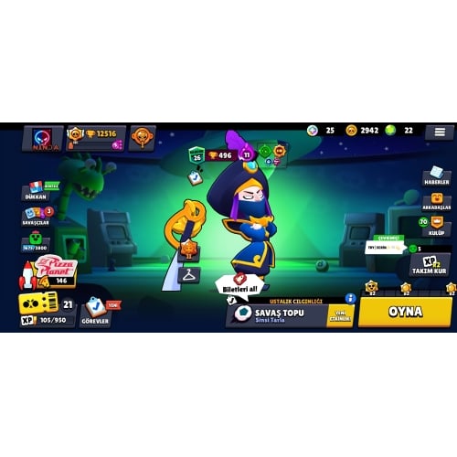  Brawl stars 12.516 kupalık hesap