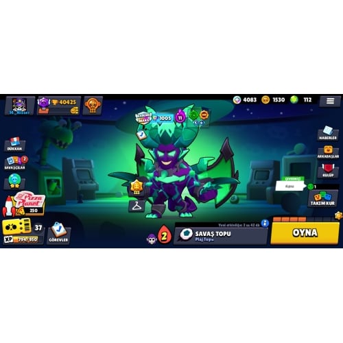  TEMİZ 40K BRAWL STARS HESABI