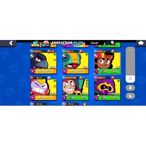  Brawl stars hesabı