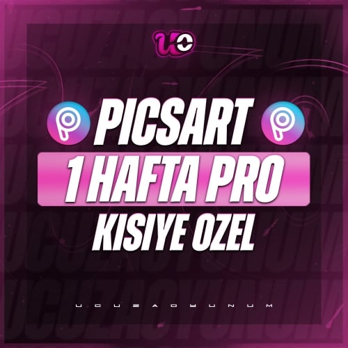  Kişiye Özel 7 Günlük Picsart Pro Üyeliği - 7 Gün