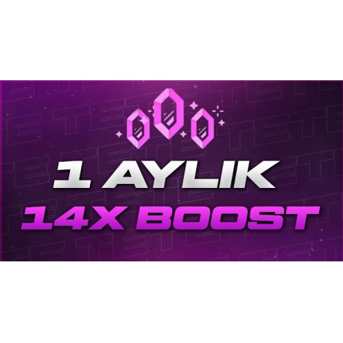  Anında Teslim BOTSUZ 1 AYLIK 14x Boost