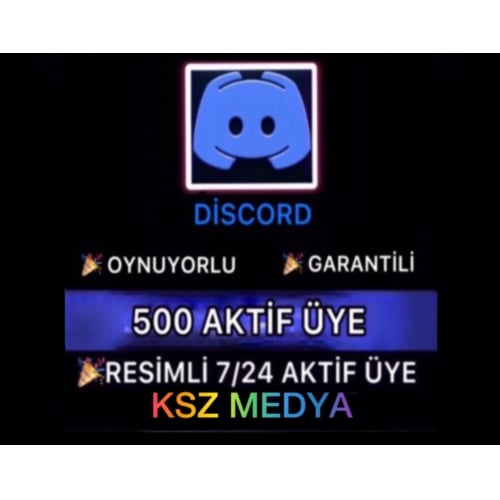  GARANTİLİ Discord 500 724 Aktif Üye