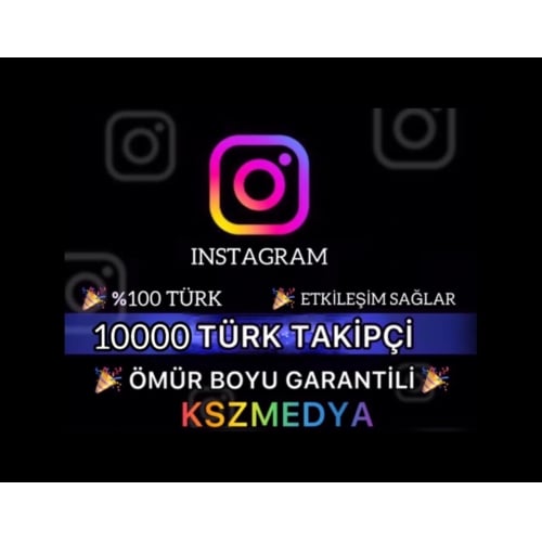  GARANTİLİ Instagram 10000 Türk Organik Takipçi