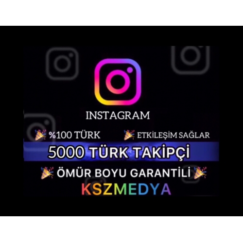  GARANTİLİ Instagram 5000 Türk Organik Takipçi