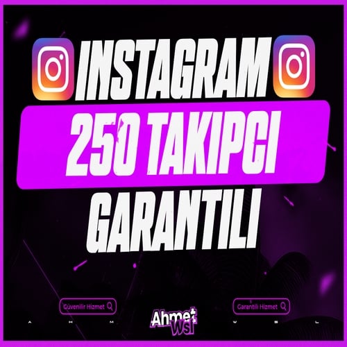  İnstagram 250 Takipçi  Garantili