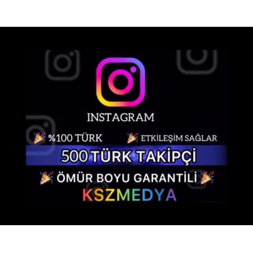  GARANTİLİ Instagram 500 Türk Organik Takipçi