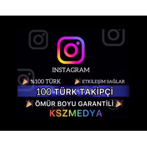  GARANTİLİ Instagram 100 Türk Organik Takipçi