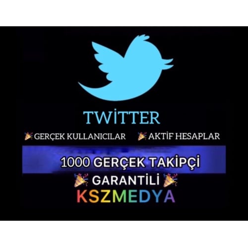  GARANTİLİ Twitter 1000 Gerçek Takipçi