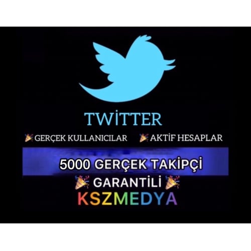  GARANTİLİ Twitter 5000 Gerçek Takipçi