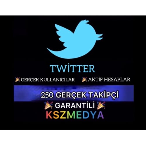  GARANTİLİ Twitter 250 Gerçek Takipçi