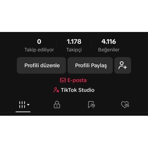  TikTok orjinal hesap 1,1K