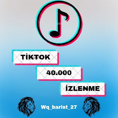  ▶ Tiktok 40.000 İzlenme + Etkileşim