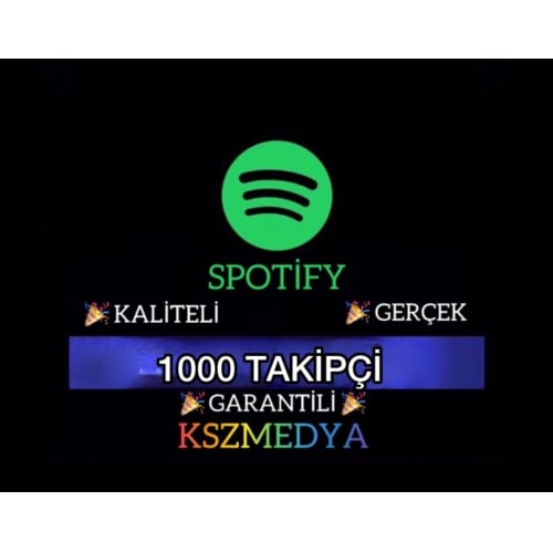  GARANTİLİ Spotify 1000 Takipçi Playist