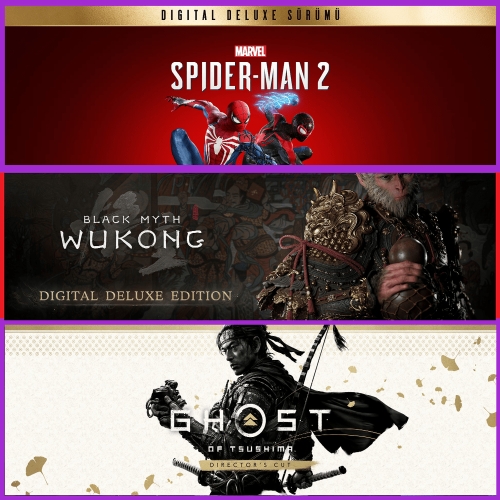  Spiderman 2 + Black Myth Wukong + Ghost of T.