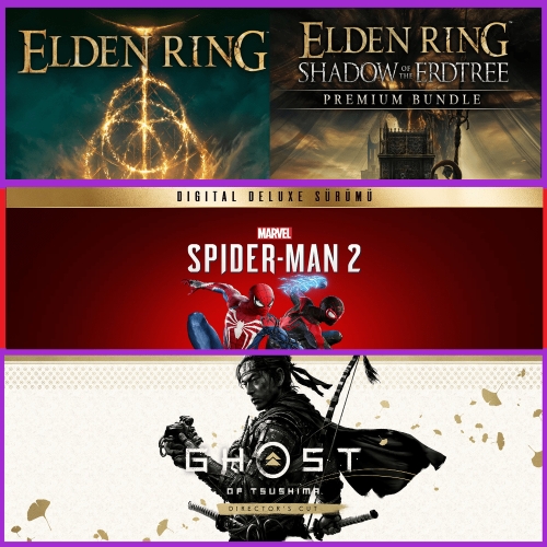  Elden Ring + Spiderman 2 + Ghost of Tsushima