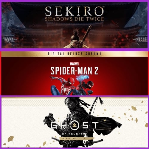  Sekiro + Spiderman 2 + Ghost of Tsushima