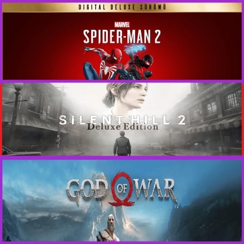  Spiderman 2 + Silent Hill 2 + God Of War