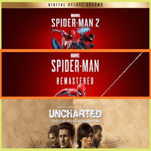  Spiderman 2 + Spider R. + Uncharted