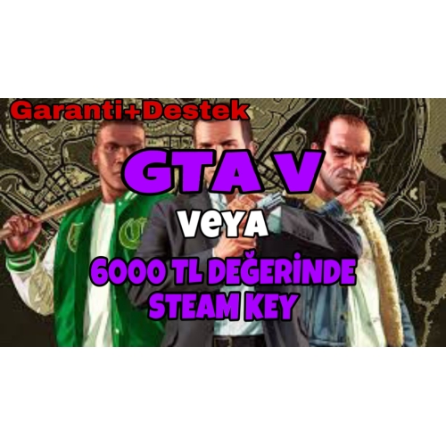  ⭐GTA V veya 6000₺ Key Garanti!⭐