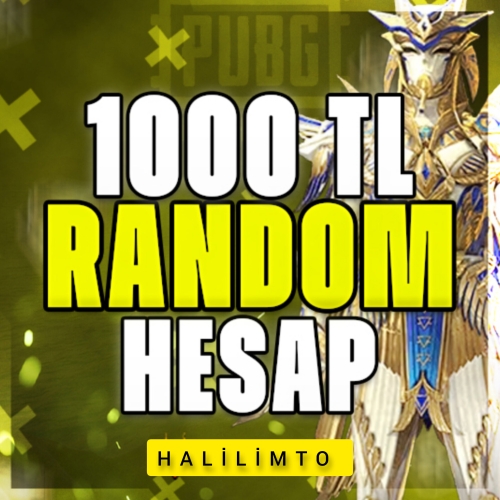  1000TL RANDOM HESAP PUBG MOBİLE