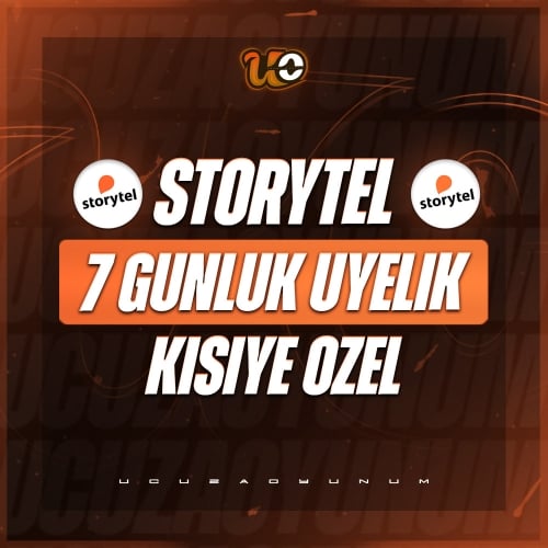  Kişiye Özel 7 Günlük Storytel Üyeliği - 7 Gün