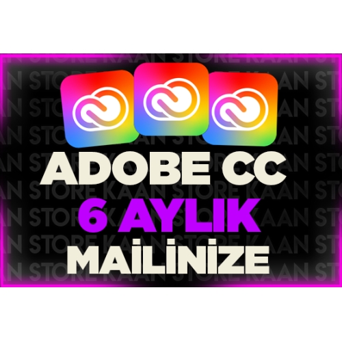  MAİLİNİZE TANIMLANIR  6 Aylık Adobe CC