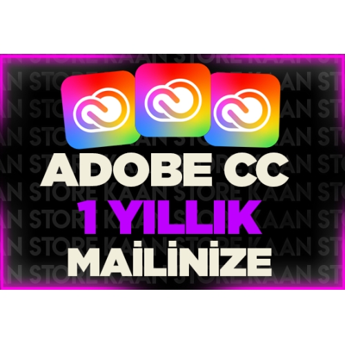  MAİLİNİZE TANIMLANIR  1 Yıllık Adobe CC