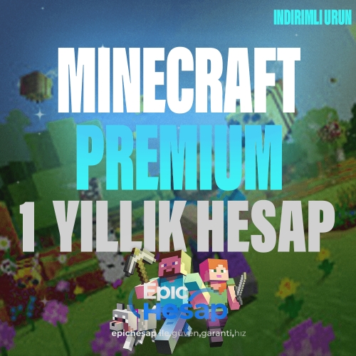  1 YILLIK  MİNECRAFT PREMİUM  GARANTI  DESTEK