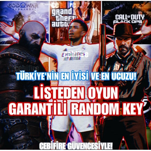  LİSTEDEN OYUN GARANTİ RANDOM KEY!