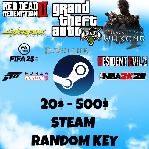  ⭐+200$ Steam Random Key Garanti Oto Teslim⭐