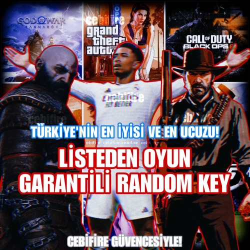  KALİTELİ POPÜLER OYUN GARANTİLİ RANDOM KEY!